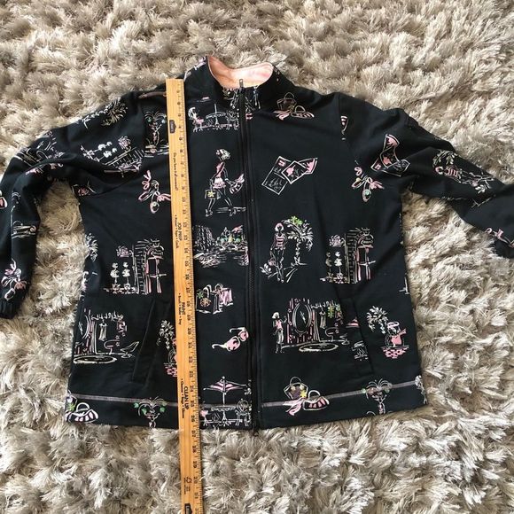 ELCC zipper jacket plus size 1X black pink - Picture 11 of 13